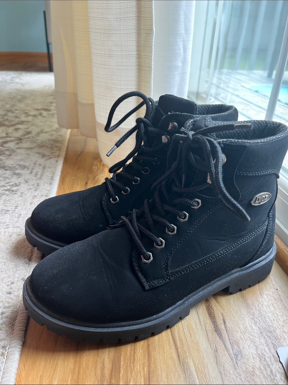 Lugz Black Women's Lace-Up Ankle Boots